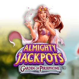 Official Jackpots logo: Almighty Jackpots: Garden of Persephone by Novomatic at Spinfin Casino