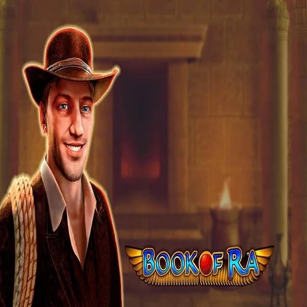 Book of Ra slot visual from Greentube available on spinfincasinoo.com