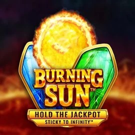 Burning Sun slot logo by Wazdan at Spinfin Casino