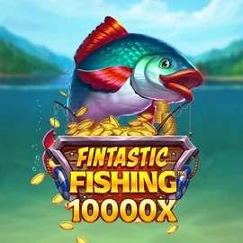 Fintastic Fishing slot logo by Foxium at Spinfin Casino
