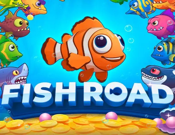 Fish Road logo by InOut at Spinfin Casino