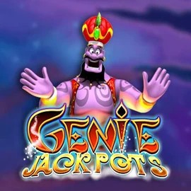 Jackpots logo of Genie Jackpots from Blueprint Gaming at Spinfin Casino