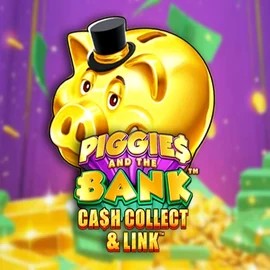 Piggies And The Bank Cash Collect &amp; Link slot logo by Origins at Spinfin Casino