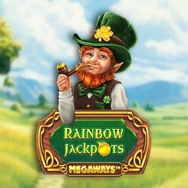 Rainbow Jackpots Megaways logo by Red Tiger Gaming at Spinfin Casino