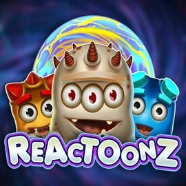Reactoonz casino game by Play'n GO – featured logo at Spinfin Casino