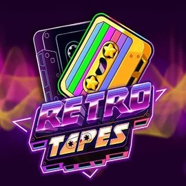 Retro Tapes online game logo by Push Gaming on spinfincasinoo.com