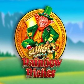 Slingo Rainbow Riches slot visual from Gaming Realms available on spinfincasinoo.com