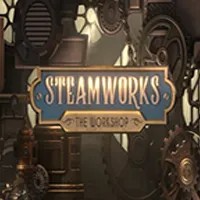 Steamworks The Workshop logo – Slots by Peter & Sons at Spinfin Casino