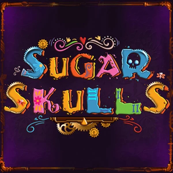 Sugar Skulls logo by Booming Games Spinfin Casino