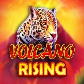 Volcano Rising slot logo by RubyPlay at Spinfin Casino
